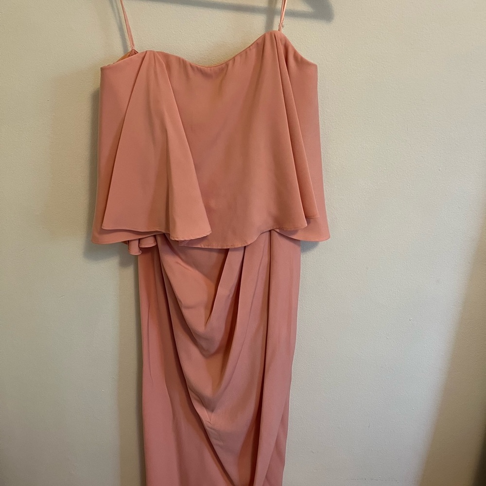 Shona Joy Strapless tulip dress